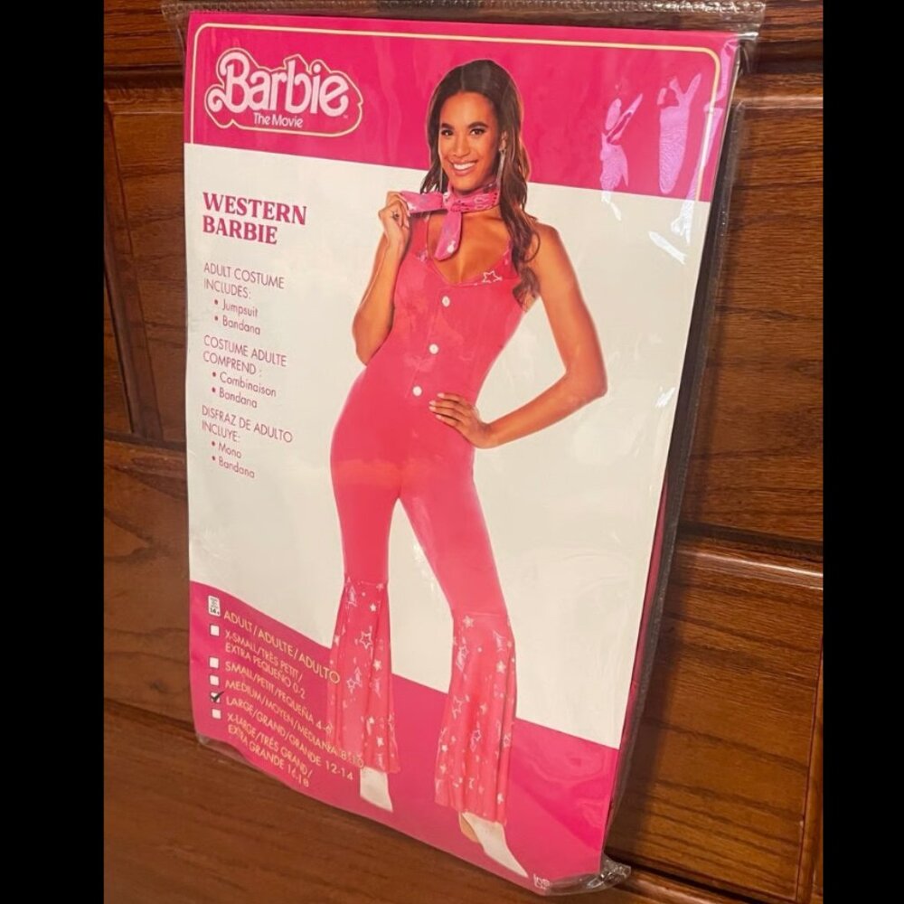 Halloween Costume Adult Barbie Western Women’s Large NEW! 12-14